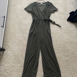 Green jumpsuit